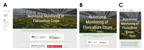 Nutritional Monitoring of Floriculture web